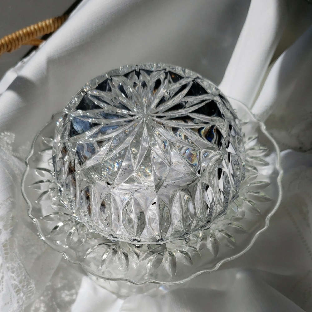 Crystal Clear Glass Art Bowl